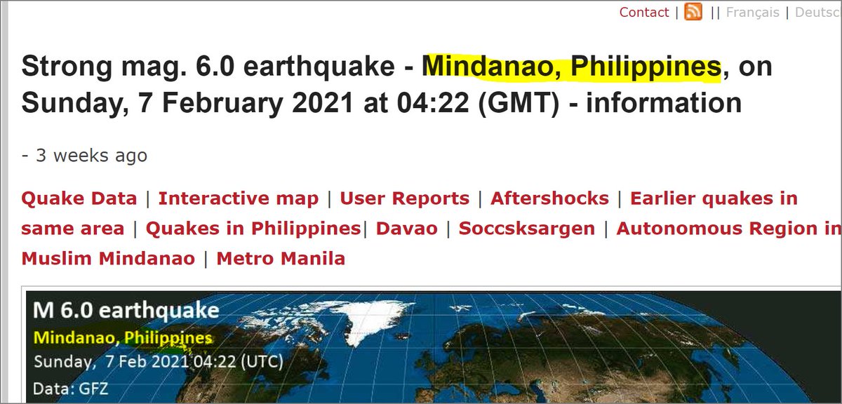 8. Usually, earthquakes are listed by their city location in the nation, like the Mindanao earthquake in the Philippines just 10 days earlier. (Yeah. That's a random earthquake I clicked on. Kinda wasn't ready for the 6.0 again, but I suppose it was the 7th. Sigh.) Anyway---