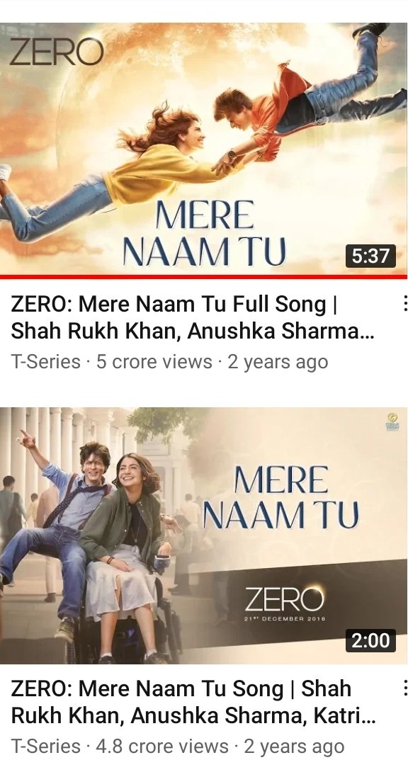 SRK_SRT's tweet image. Sad to see songs like these not getting their due. 

Remix songs are doing wonders and original gems and creations like these are not appreciated in big way,and then we complain about Bollywood music and songs getting worse, done and dusted. #MereNaamTu #AjayAtul