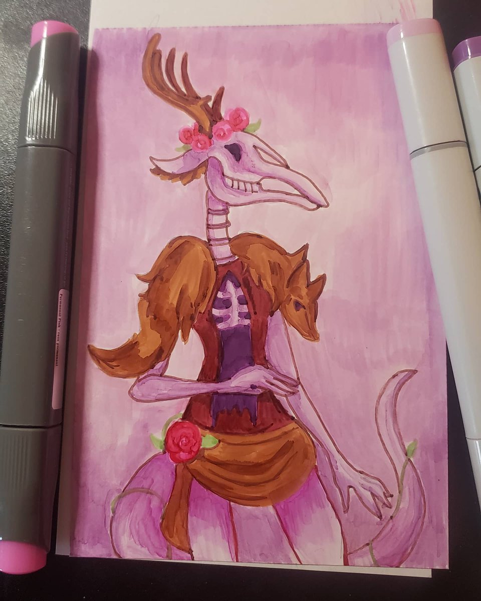 karithemuffin's tweet image. Deer Dad says hello.

#sketchbox #sketchboxmarch #fantasy #art #monster