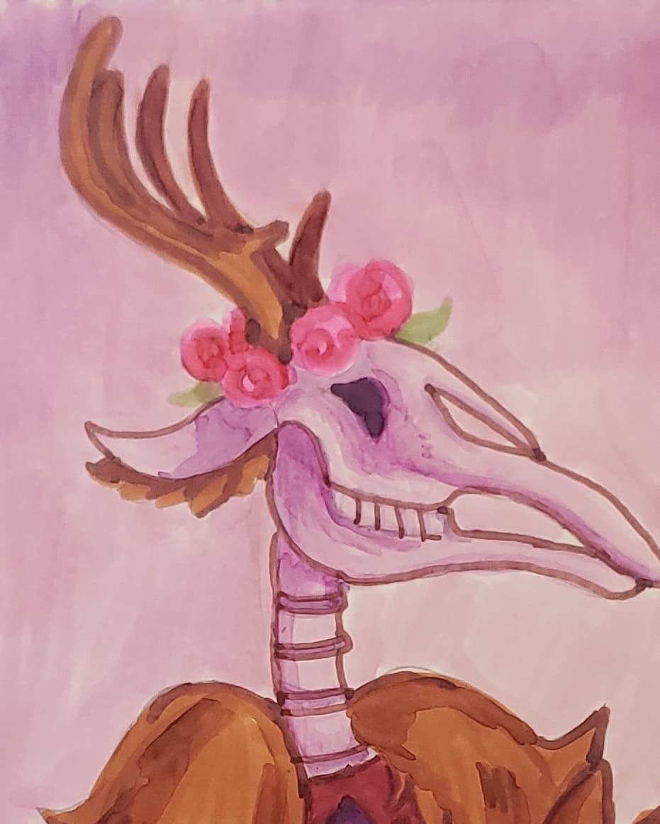 karithemuffin's tweet image. Deer Dad says hello.

#sketchbox #sketchboxmarch #fantasy #art #monster