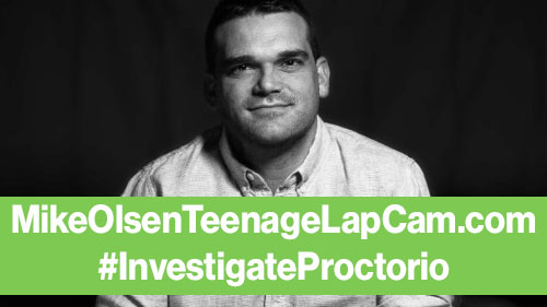 fightfortheftr's tweet photo. NEW: @Proctorio is worse than a proctology exam, and so is their creepy CEO, Mike Olsen. It's time to start calling this racist, ableist stalkerware what it is: https://t.co/1dLFDj4UqA #InvestigateProctorio https://t.co/F2iCYevoTH