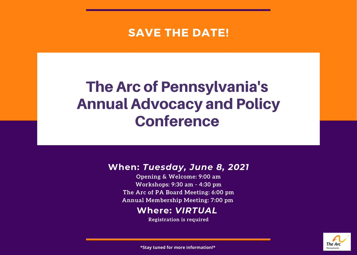 SAVE THE DATE! Our Advocacy &amp; Policy Conference is coming soon!