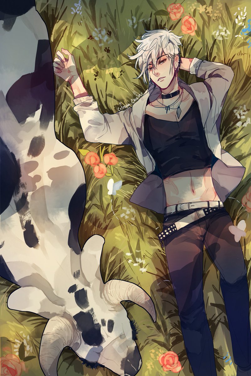 CrimChain's tweet photo. My piece I did for the @ThanksFuruba zine I participated in ^^
Was happy to work on this very good boy :D  

#fruitsbasket https://t.co/xnCVc5hLsa