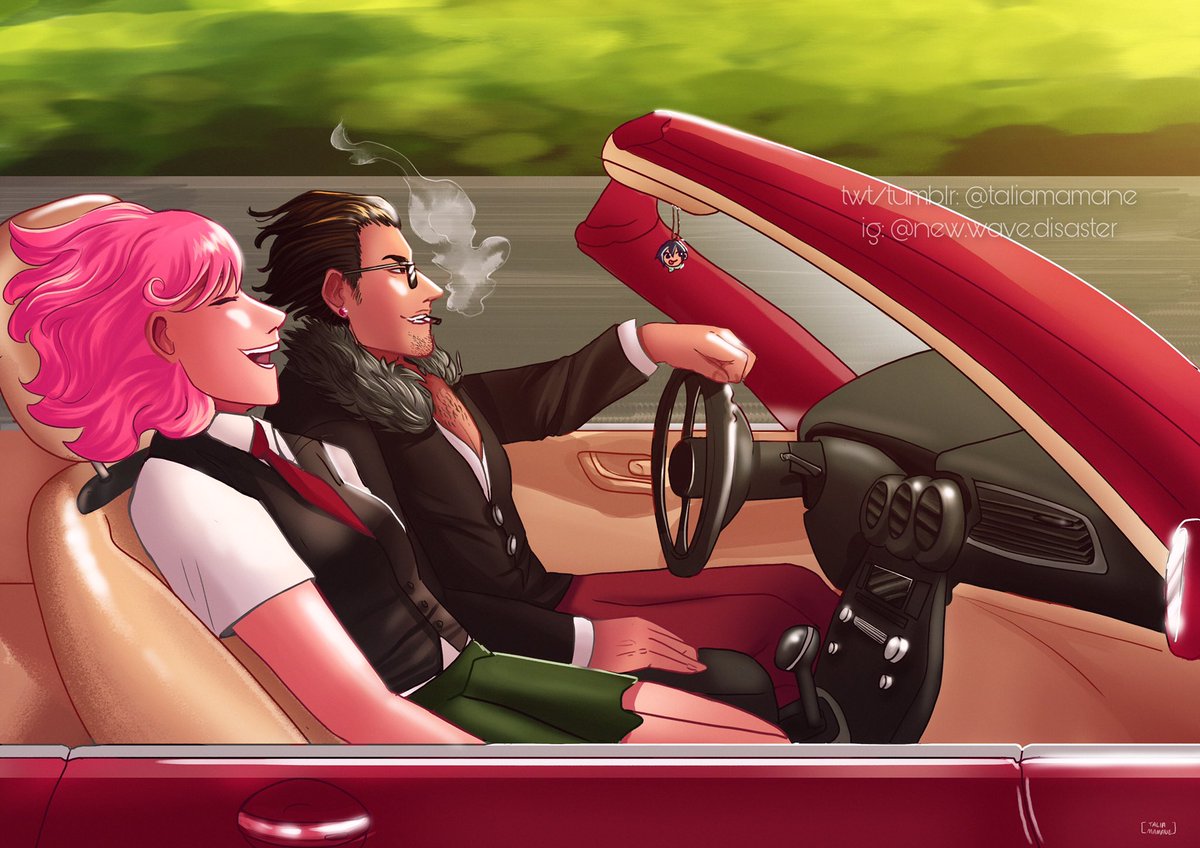 taliam4rt's tweet photo. Sunny road trip with Kofuku &amp; Daikoku! 💗 made for @NoragamiTravel #Noragami https://t.co/yroPhb6Wd5