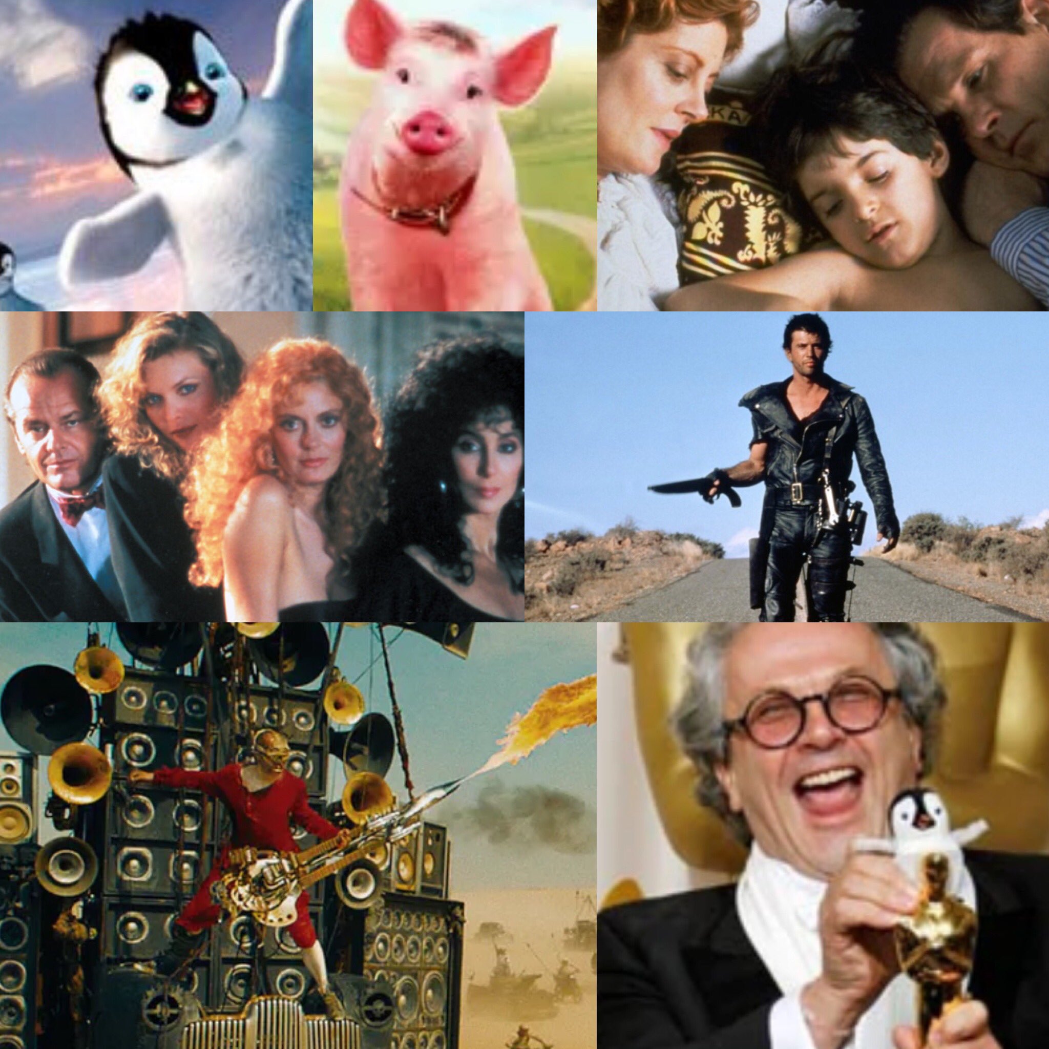 Happy birthday to Oscar winning director George Miller... whose filmography is completely bananas 