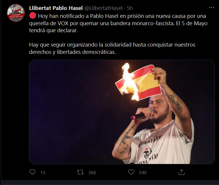 MasnouAntifa's tweet photo. Un dia mes a l'Espanya del govern més progressista de la història. https://t.co/yDZbjMFsTx