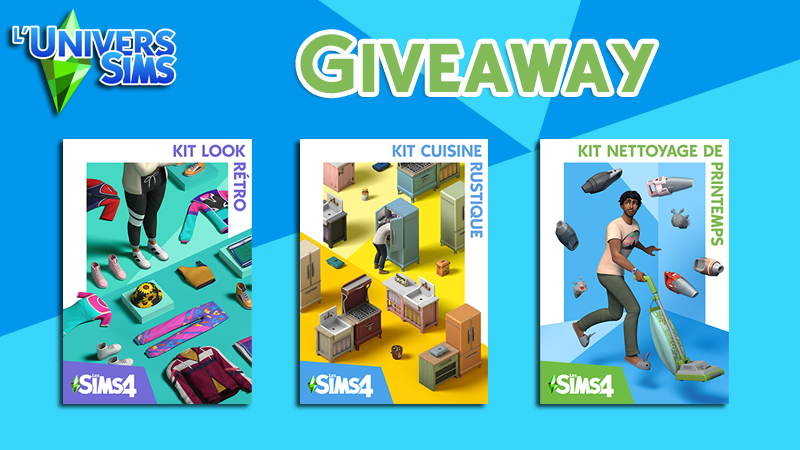 LuniverSims's tweet photo. Ca vous dirait de gagner un exemplaire au choix de l'un des 3 mini kits Sims 4 qui viennent de sortir ? Oui ? Alors tentez votre chance dès maintenant !! 🤩😎🤩
➡️ https://t.co/lpOi2tUocR
#TheSims4Kits #Sims4 #Sims4Giveaway #EAGameChangers https://t.co/bFjiXMGGP2
