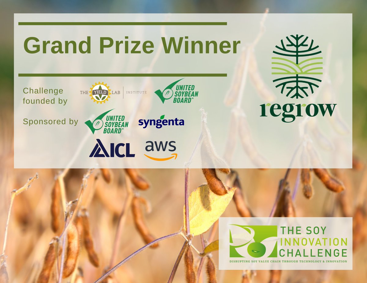 TheYieldLab_I's tweet photo. Follow @TheYieldLab_I social media for more #agtech innovation, challenges and initiatives. Again a congratulations to all the finalists and winners! We look forward to reading all about your success in the coming years! #startups #innovation #agriculture #farming #soychallenge https://t.co/dgAiAkbkNw