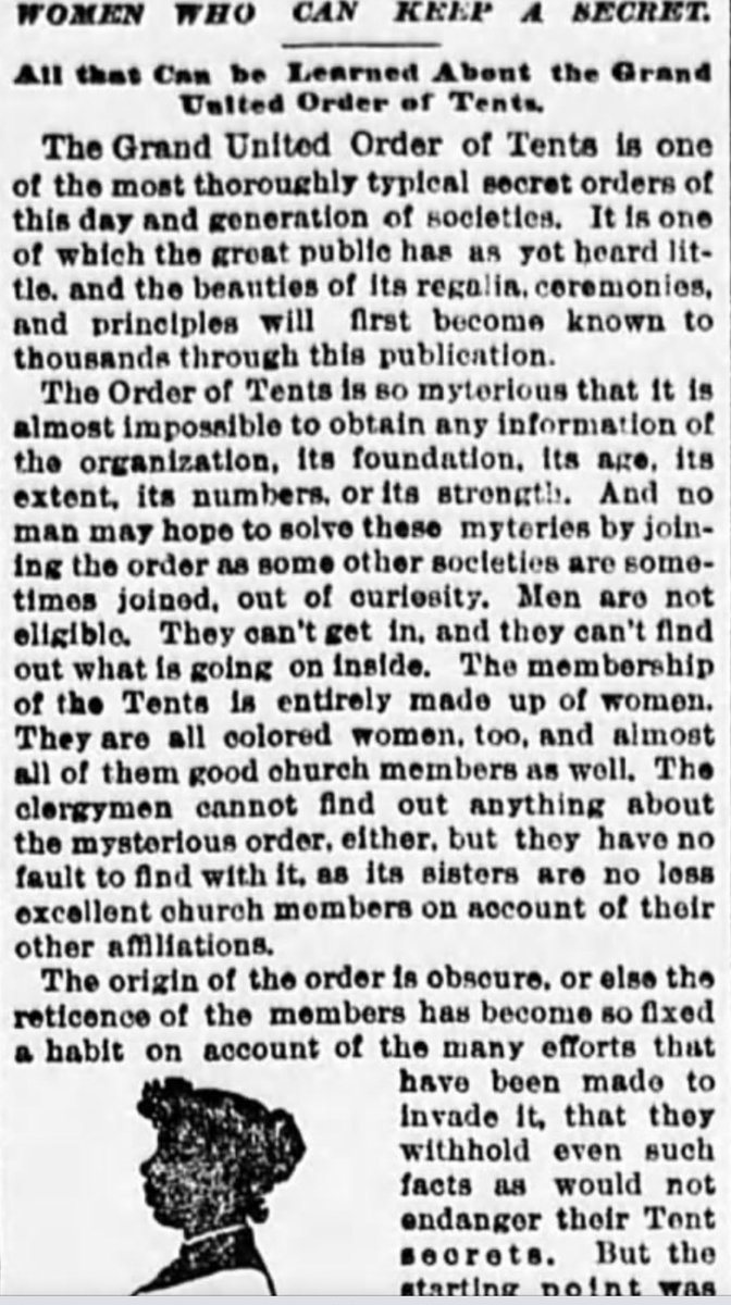 We start researching it and we find out that the house is owned by an organization started in 1867, by two formerly enslaved Black women: The United Order of Tents. Us: WHOA.