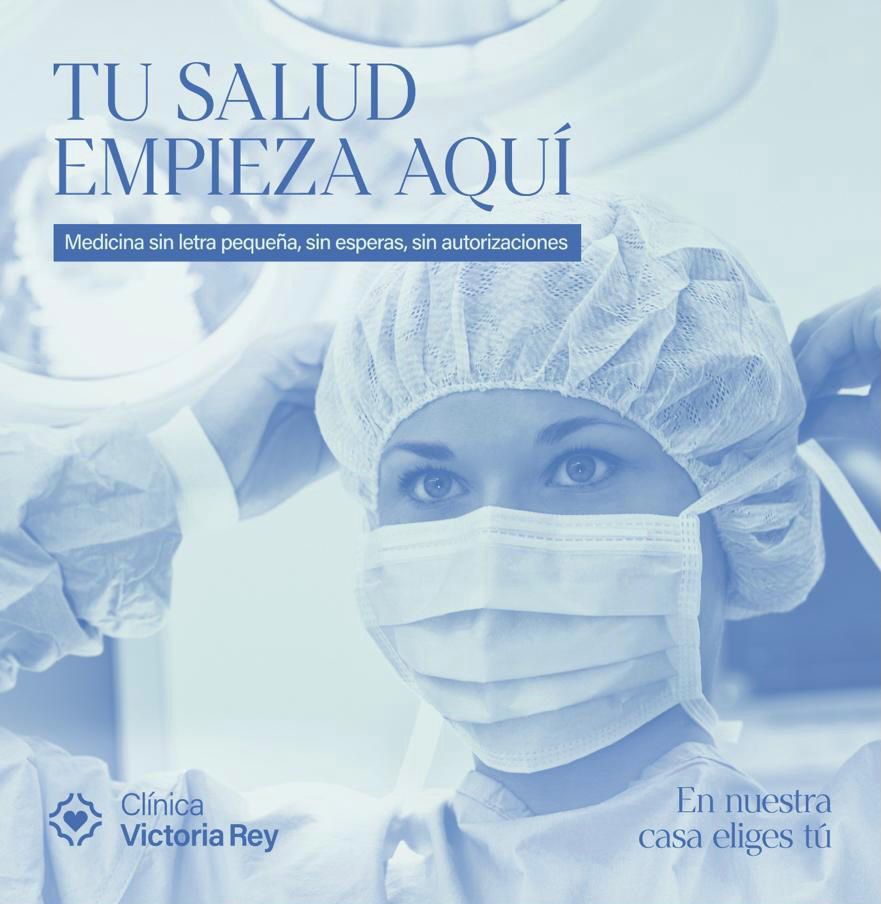 Sabemos que a veces la medicina se complica con burocracia y papeleos varios, en nuestra casa, en Clínica Victoria Rey, eliges tú.
Sin esperas, sin autorizaciones.
Somos un centro médico sin letra pequeña, en el que lo más importante eres tú