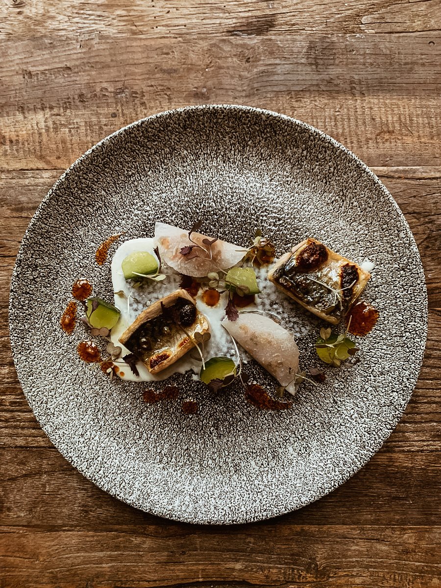 Holy mackerel...it’s March! 
.
Which means we’re getting ever closer to this mouthwatering fishy dish of gorgeously grilled Cornish mackerel, with tangy tartare, firey wasabi créme fraîche and chunks of oh-so cool cucumber. 
.
See you soon for this simply off the scale supper 🎣