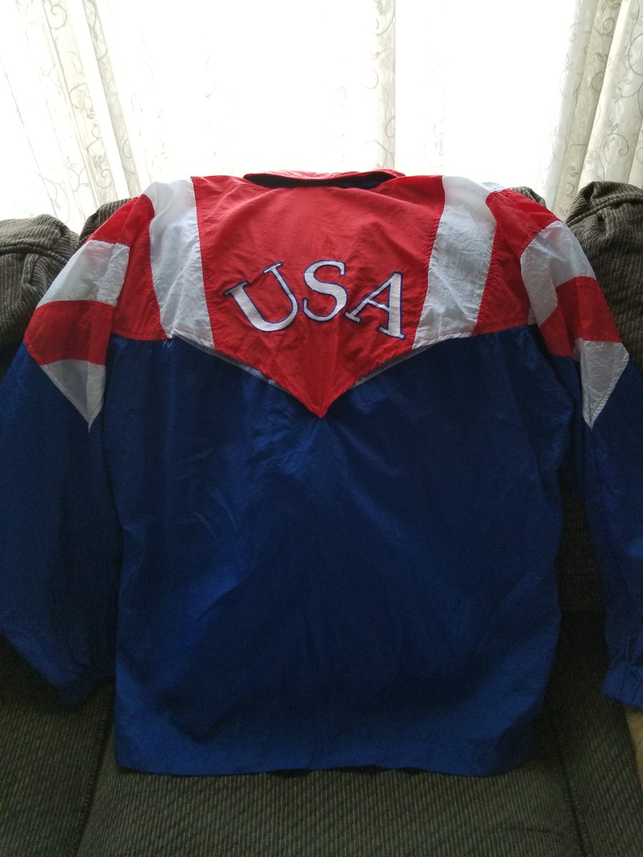Topnotch1083's tweet image. NEW pickup for the collection. USA World Cup 1994 Team ADIDAS Jacket. Near Mint!!. #vintageshirts #vintagejackets