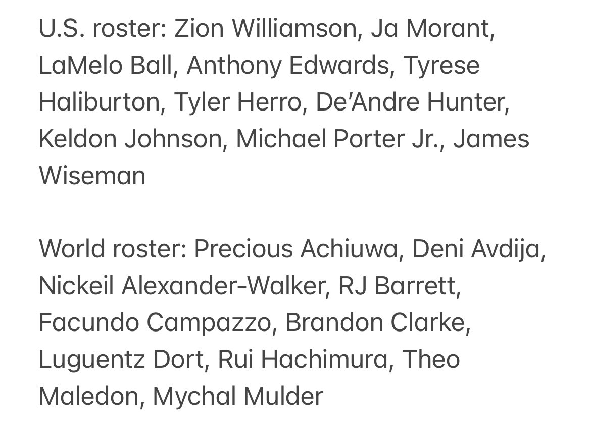 Zion Williamson, Ja Morant and LaMelo Ball headline NBA Rising Stars selections for 2020-21 season, as revealed on Top Shot. Rosters here: https://t.co/fwmhlz3DX8