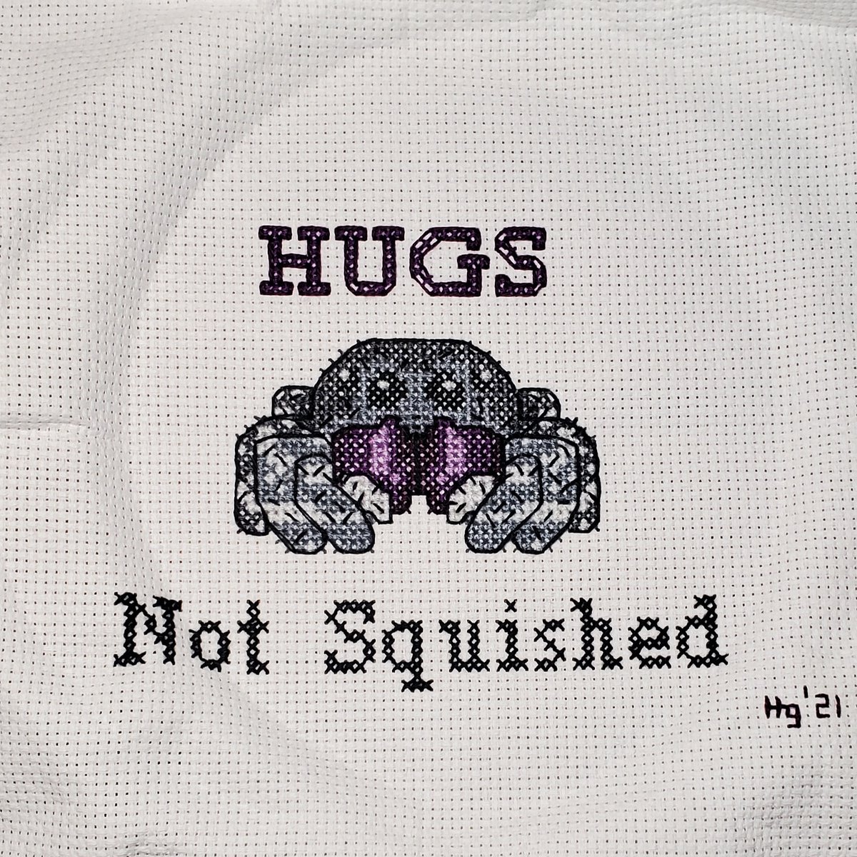 highheelgeek's tweet photo. Look who got finished up late last night! He came out so freaking adorable! Great sentiment requested on him too: "Hugs not squished"
Pattern by StellasWhatNots
Words added by Highheelgeek
#HotOffTheHoop #CrossStitch #XStitchAddict #DMCFloss #BabyZLapStand #StellasWhatNots https://t.co/SD27tBnIoJ