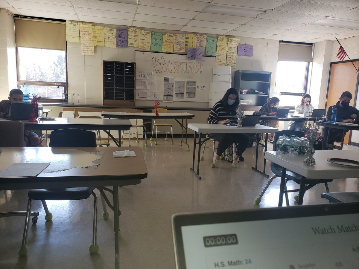 Go Math Team!! First competition. Amazing group of students!!! Fought well, but a NY team took the W.
 <a href="/CoventryOakers/">Coventry High School</a> #YayMath