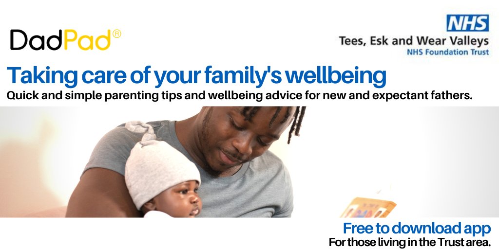 TEWV's tweet photo. #Newdad? Download this app and have instant access to tips and advice to help you look after your self, your #newbaby and family. 

https://t.co/GVb1PIVaVb

#dadlife #newparent #mentalhealthmatters https://t.co/7DkqF1dFSS