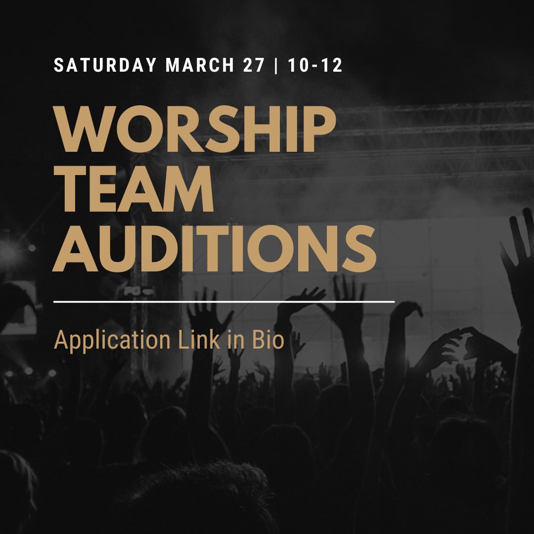 SojournChatt's tweet photo. Interested in serving on our worship team at Sojourn? Applications are now open for volunteers of all experience levels to serve with music, sound, or slides! Please reach out to sojournmusic@sojournchattanooga.com with any questions or concerns. https://t.co/dm4mu1m5tT