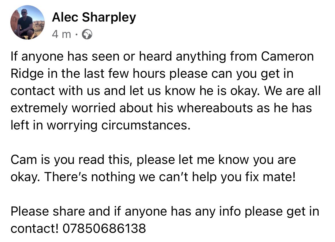 Please can everyone RT or DM me if you know anything