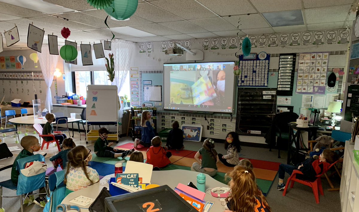 MrsMarcaccio's tweet photo. Thank you for reading to our class as a Mystery Reader @TammyDiPonio! We loved Stand Tall, Molly Lou Melon! @Costello_Tweets https://t.co/JSdfYFCf97