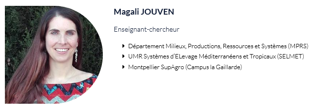 Archibald_AE's tweet photo. Mme Magali Jouven est enseignante-chercheuse en élevage et elle travaille à l’UMR SELMET (Systèmes d'Elévage Méditerranéens et Tropicaux). Elle est spécialisée dans l’utilisation des végétations spontanées par les élevages d’herbivores. https://t.co/GWpTAPRDIX