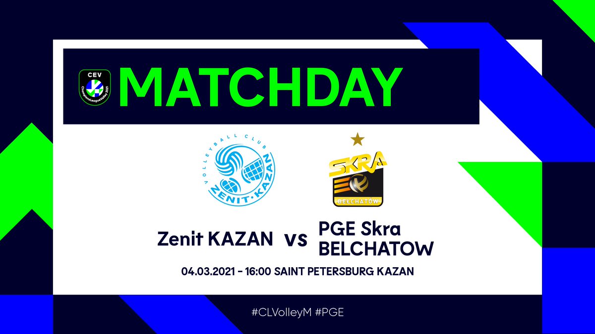 _SkraBelchatow_'s tweet photo. #MatchDay 🔥

🆚 @volleyzenit
🏐 @CEVolleyballCL 
⏰ 16.00
📌 Hala Saint Petersburg
📺 @polsatsport
📲 #KAZBEL #CLVolleyM https://t.co/JJMw3g8UmI