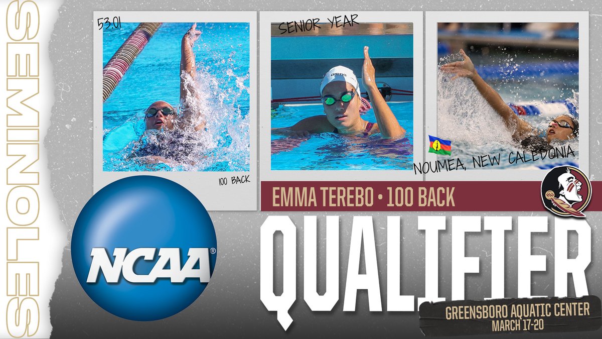 🚨 EMMA TEREBO WILL COMPETE AT NCAAS 🚨

After swimming at the 2018 &amp; 2019 NCAAs as a relay swimmer, she will now compete as an individual in the 100 back! #Noles