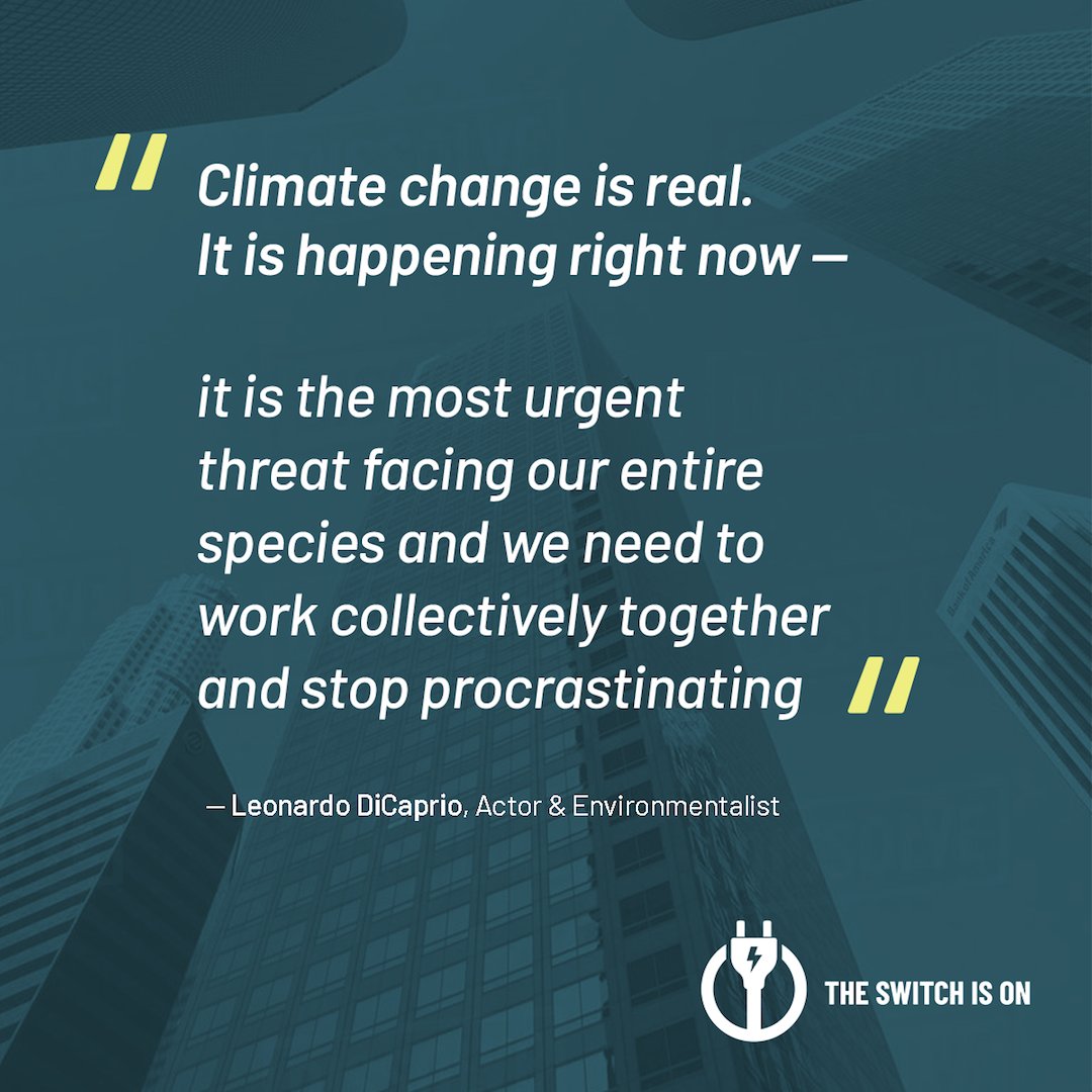 PenCleanEnergy's tweet image. It’s our responsibility to protect our planet, and clean electric energy is a great first step. 🌎

Next time you are going to purchase an appliance, consider an electric one. Visit switchison.org for resources, rebates &amp;amp; more

#SwitchIsOn
#ClimateChange
#LeoDiCaprio