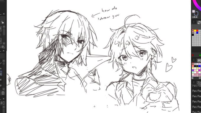 *pulls out these sketches from a week ago* 