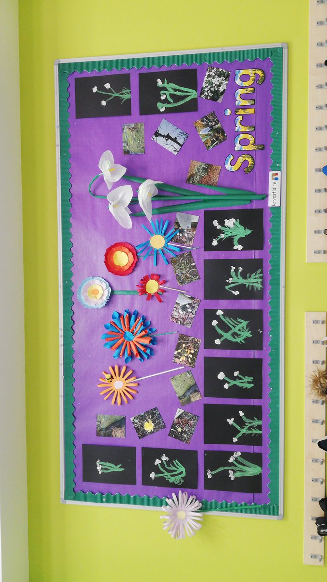 Key worker children at Tinto P.S completed this beautiful Spring display as part of Wellness Wednesday.