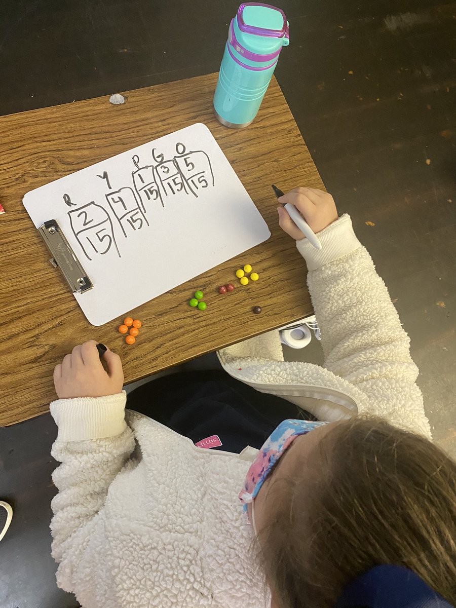 Learning about fractions with Skittles!!🚀