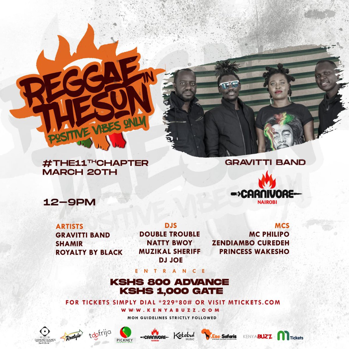 johniebegood33's tweet photo. ALL IS SET for #The11thChapter of #ReggaeInTheSun .
Secure your tickets by simply dialing *229*80# or clicking on the link https://t.co/d0H0ecIBD4. See you all on the 20thof March.#PositiveVibesOnly https://t.co/axK9hxzqdU