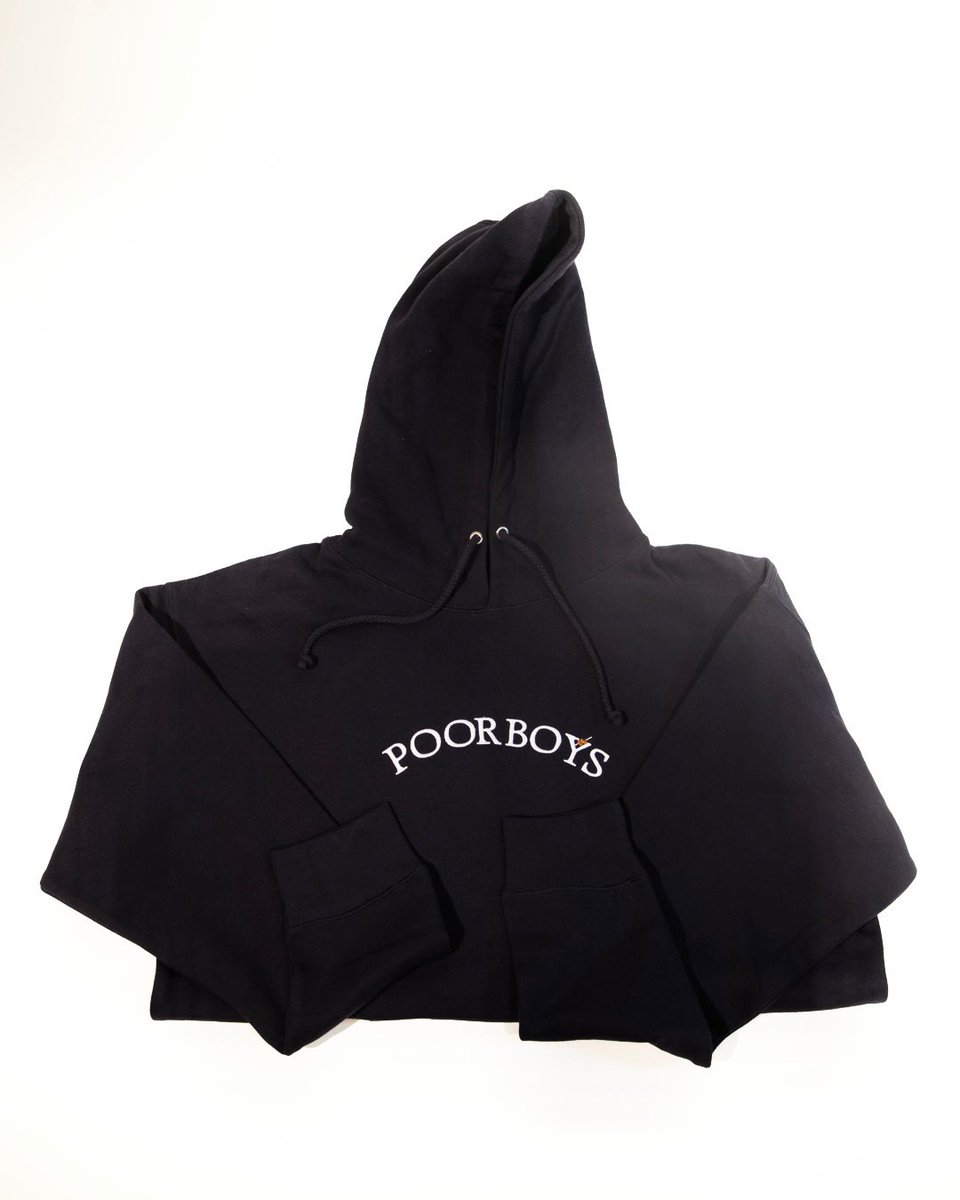 PoorboysCo's tweet photo. The Official Poorboys “Arch Logo” Hoodie Will Be Dropping This Friday 3/5/2021 12:00PM PST ~🍸 https://t.co/KaAOzlnlqT  #ThePoorDontStandForPoor https://t.co/bimzsx9AqS