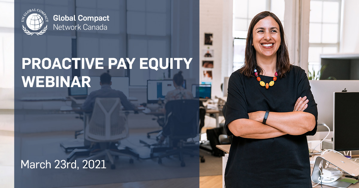globalcompactca's tweet photo. Mark your calendar this March 23 at 12:30 pm EST for an interactive fireside chat in collaboration with the @CdnHumanRights discussing how Canadian businesses can achieve pay equity within their workplaces. 
Learn more here: https://t.co/a7E9hoHKnW https://t.co/pCDWNesOPM