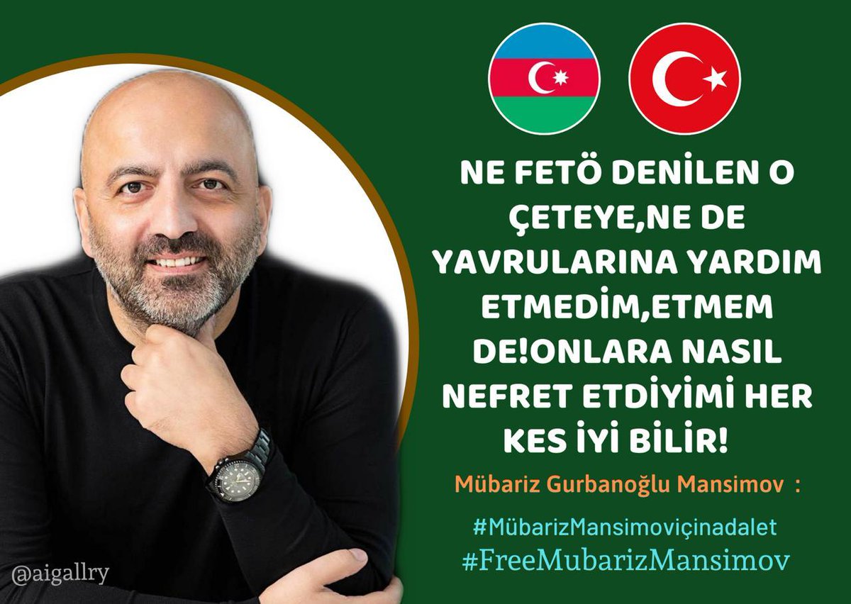EdikSukurlu's tweet photo. Mubariz Mansimov asla fetocu olamaz #MubarizMansimovaAdalet https://t.co/u6imtrWp4f