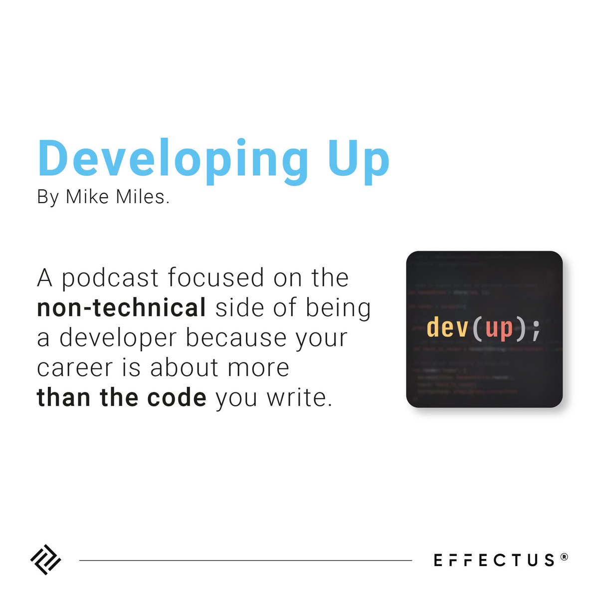 🎙💡 There's more to a developer than just coding... or is there? 😏 ✅This is a great podcast to learn more about the non-technical side of a developer and maybe even relate! #effectus #effectussoftware #keeponcoding #podcasts #podcast #podcastlife #podcasting #programming