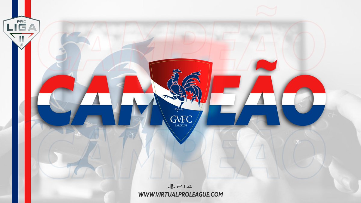 <a href="/GVFC_esports/">Gil Vicente FC eSports</a> é CAMPEÃO Proliga 2!🏆🏆🏆
Parabéns pela fantástica época! 

Equipa de Barcelos sobe divisão juntamente com <a href="/experience_west/">West Gaming Experience 🚀</a> <a href="/MaritimoEsports/">CS Marítimo eSports</a> ! Parabéns a todos!

#somosproclubs 
<a href="/proclubs_tuga/">FIFA Pro Clubs Portugues</a>