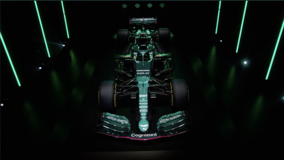 andrewbensonf1's tweet photo. The new Aston Martin F1 car https://t.co/yRN7Yy3b6R