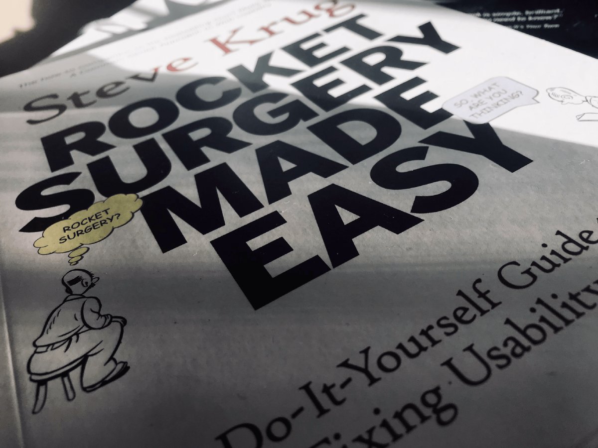 streamelopers's tweet image. Reseña del libro: “Rocket Surgery made easy” por Steve Krug dlvr.it/RttYRr #review #usabilitytesting #usabilitytest #bookreview