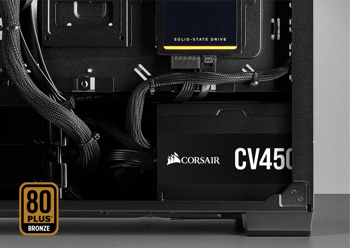 Corsair_BR's tweet photo. A força que faltava pro seu PC!
Fonte da série CV com 450W
🟤 80 PLUS Bronze
💪🏽 Potência contínua total
😌 Refrigeração com baixo ruído
🤝 Garantia de três anos
#corsairbr #PSU #CV450 https://t.co/OCnGWzVO2C