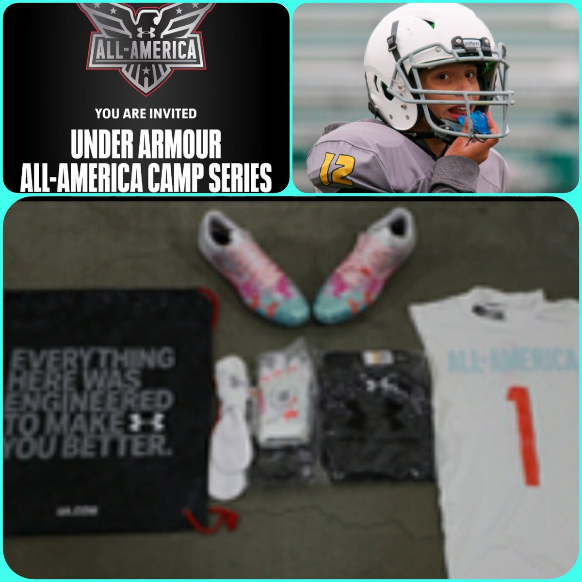 skittles_indy's tweet photo. Tanner "BeastMode" Berry, Under Armour Middle School All American Camp coming up this weekend.  "I am fired up and focused" #WeBallToo #igotherback @IndyWeOutHere @indystar @espnW @WFAfootball @wnfcfootball @wrtv @UnderArmour @ExposureUSports @USAFootball @BrettCooper5 https://t.co/7IK7QGILXa
