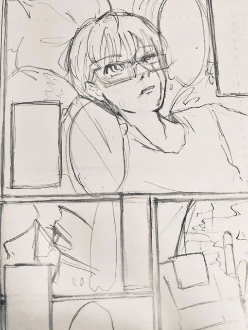 昔描いた創作漫画気に入ってるけど絵が古すぎるわ下手すぎるわで再掲に抵抗が出てきたのでリメイクしてるんだけど、前の方が丁寧に描かれてるから下手になってる気がしてならない。 