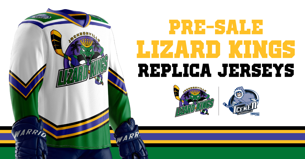 OFFICIAL IHL JACKSONVILLE LIZARD KINGS HOCKEY JERSEY