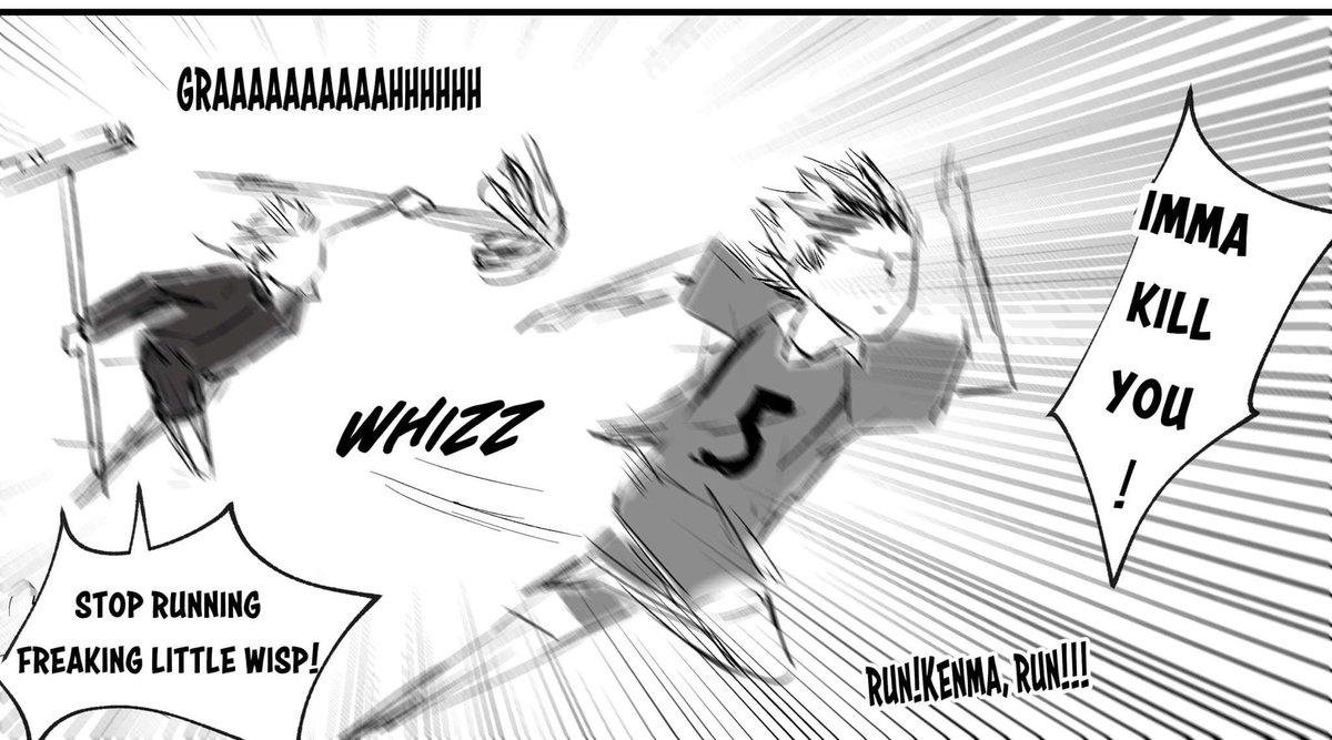 Kenma: I've never run like hell in my whole life ?? 