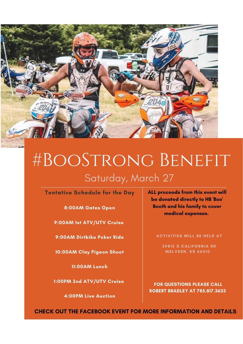 Galvan8Jess's tweet photo. Flyer for the benefit for my baby bro at home in Melvern KS ! Anyone who would be willing to donate items for the auction please get in touch with me ! #boostrong https://t.co/8cBxEPCNNB