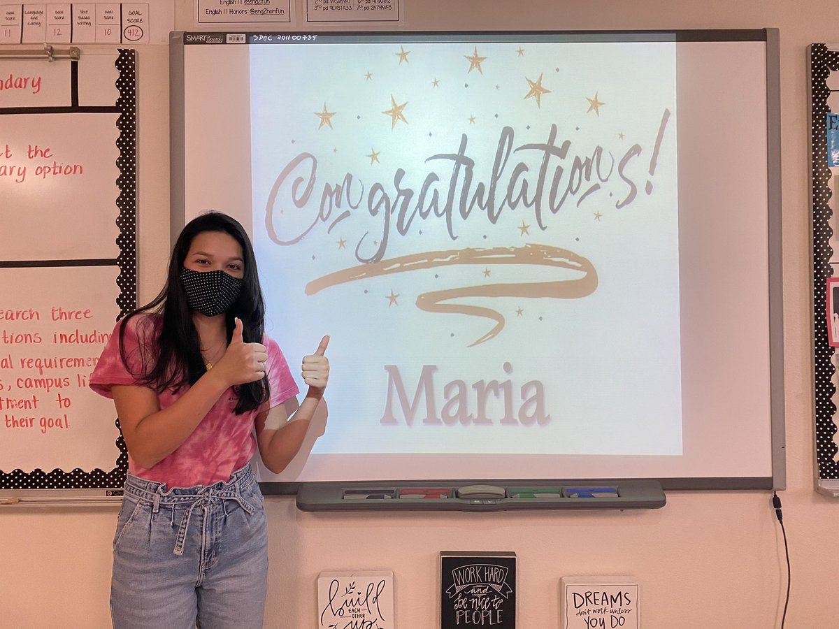 SCHS_LIA's tweet photo. Congratulations to Maria Martinez, our president of LIA! @Je7yruso @BelindaReyes07 @schsbulldogs @latinosinacti0n #SCHS #StCloudHighSchool #LIA #UCF #LatinosInAction #UniversityofCentralFlorida https://t.co/KDI4bTvH5T