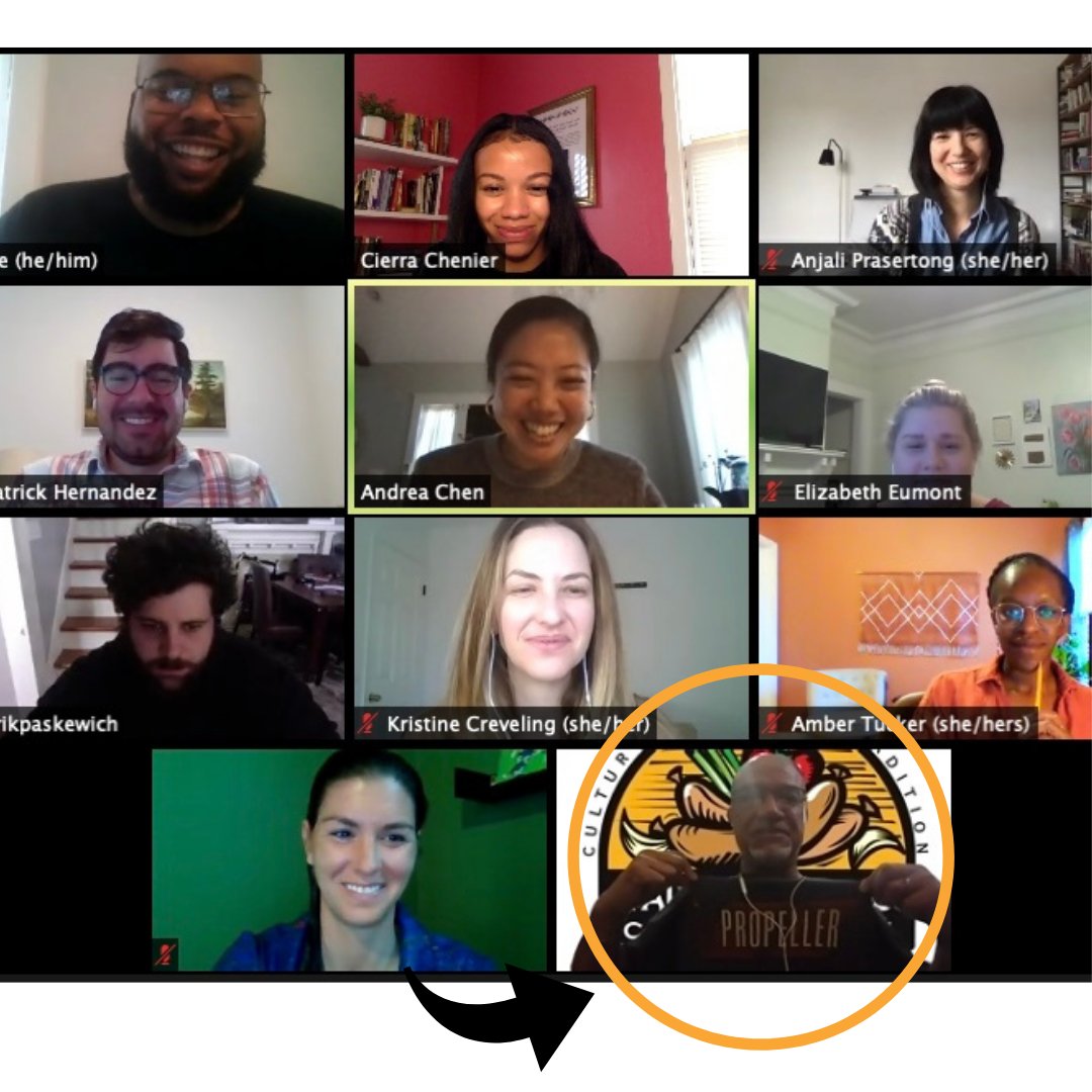 GoPropeller's tweet image. As a continuation of Black History Month, we kicked off our March staff meeting this week with #PropellerImpact Accelerator Alum, Vance Vaucresson, owner of Vaucresson&apos;s Sausage. We can’t wait to share more about their exciting redevelopment on St. Bernard Ave!