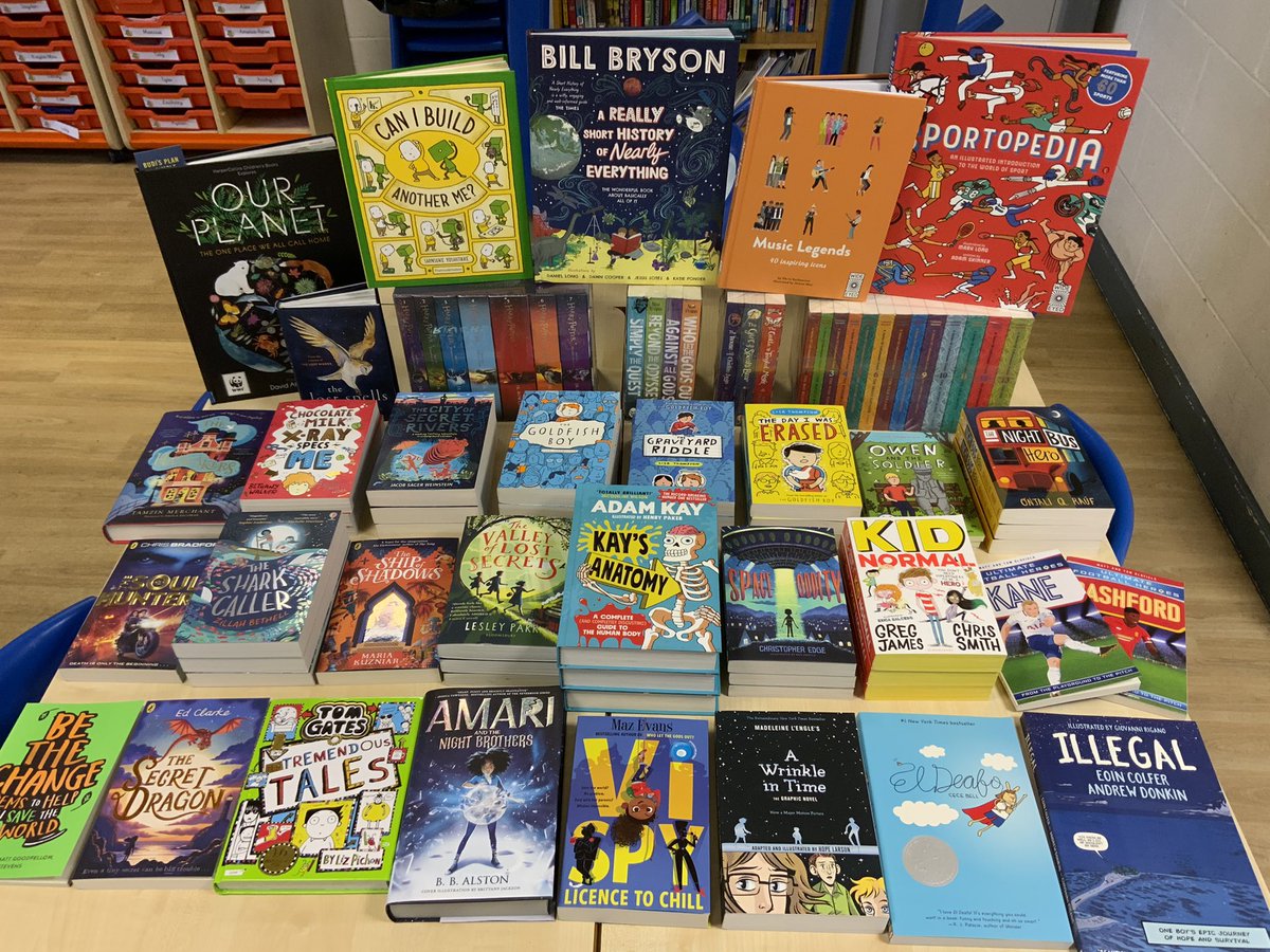 Such an exciting delivery for Year 5 today! #books #WorldBookWeek #WorldBookDay2021