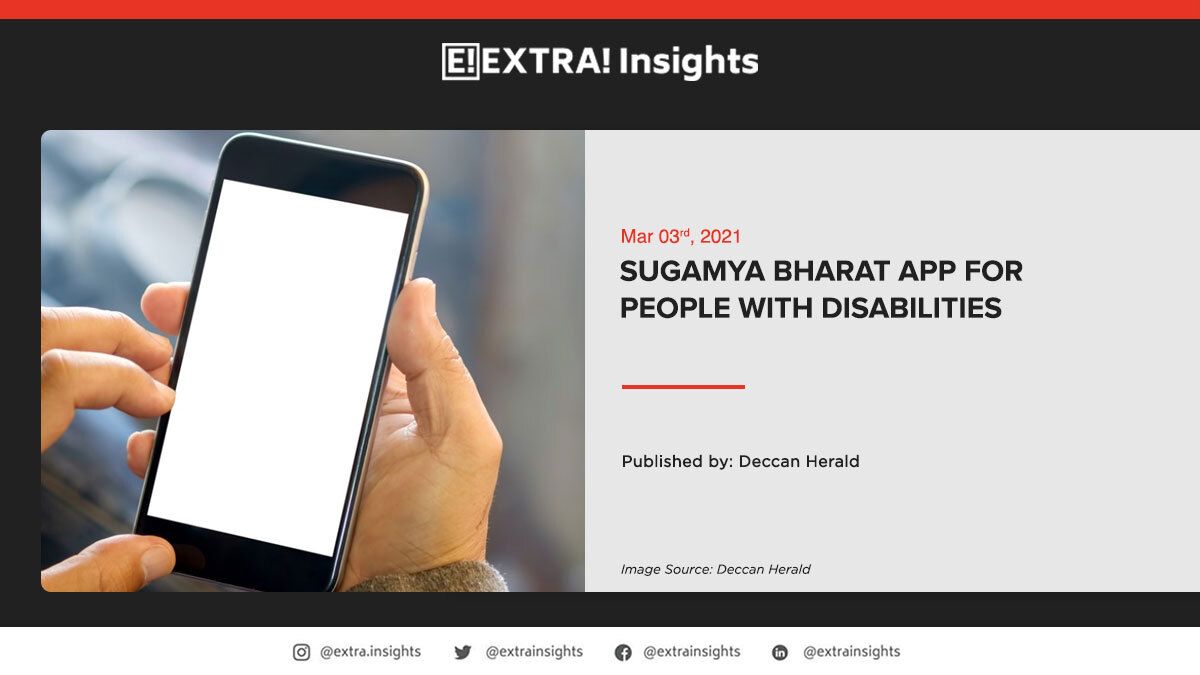 extra_insights's tweet image. #SugamyaBharatApp&apos; launched to ease #accessibilityissues faced by #differentlyabled in #publicspaces. Could this bring a change, read the article by @DeccanHerald to find out.

Read More: buff.ly/309ROTq
Download App: buff.ly/35xhADf