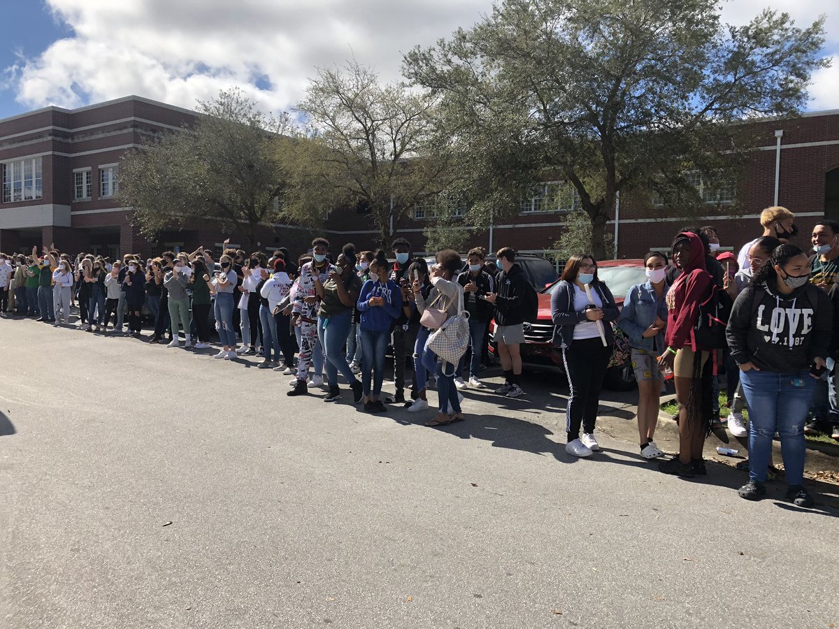 CAT Period came alive this morning <a href="/FHS_WildcatLife/">Forest High School</a> as the student body  cheered the departure of their FHSAA Boys Basketball Class 6A Regional Champs, as they are headed to Lakeland.  Good luck ‘Cats!  <a href="/DGranthamMCPS/">Diana Grantham</a> <a href="/BenWhitehouse98/">Ben Whitehouse</a> <a href="/FHS_Athletics1/">FHS Wildcat Athletics</a> @Forest_Hoops
