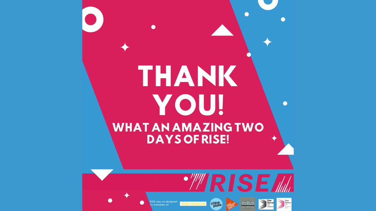 What an AMAZING two days of RISE! 

Thank you to everyone who took part &amp; to our incredible guest speakers! All delegates will be receiving an email that’ll give you a chance to sign-up to our legacy document to keep your creative development going! #RISECreativeCareers #NCW2021